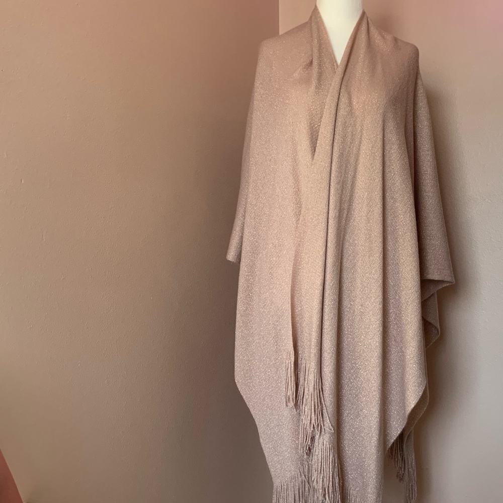 Blush Glittery Shaw One Size